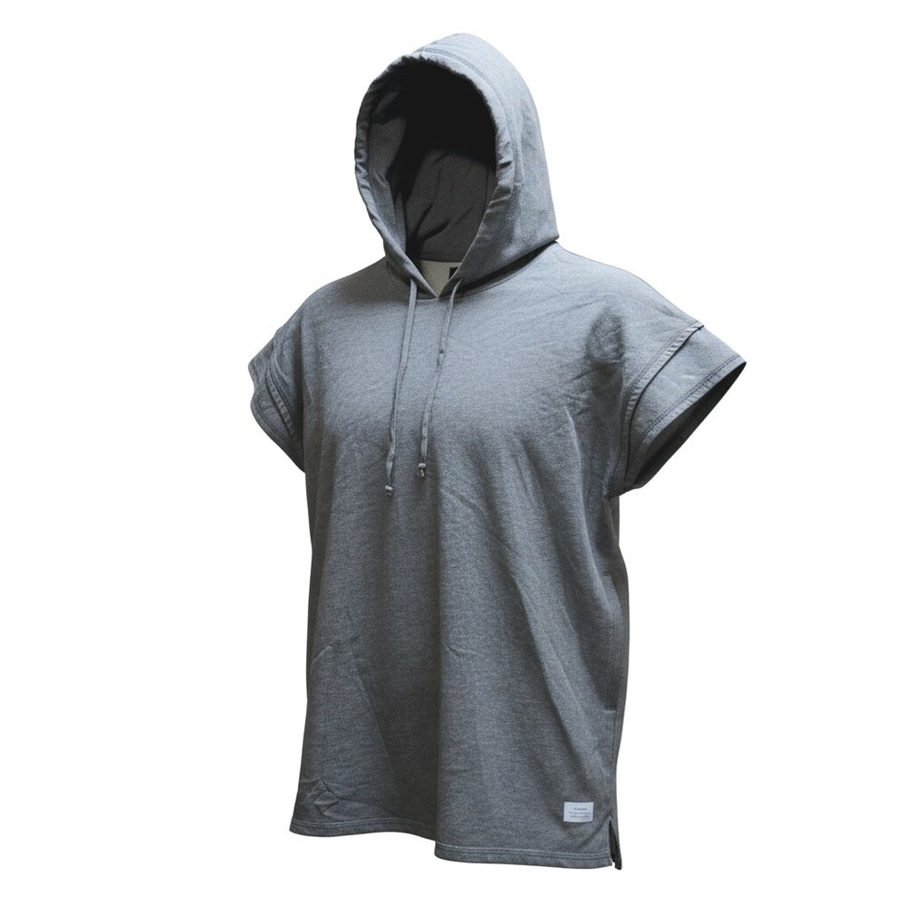 Stampd Los Angeles Mens Short Sleeve Hoodie Heather‎ Grey Oversized Sweatshirt M